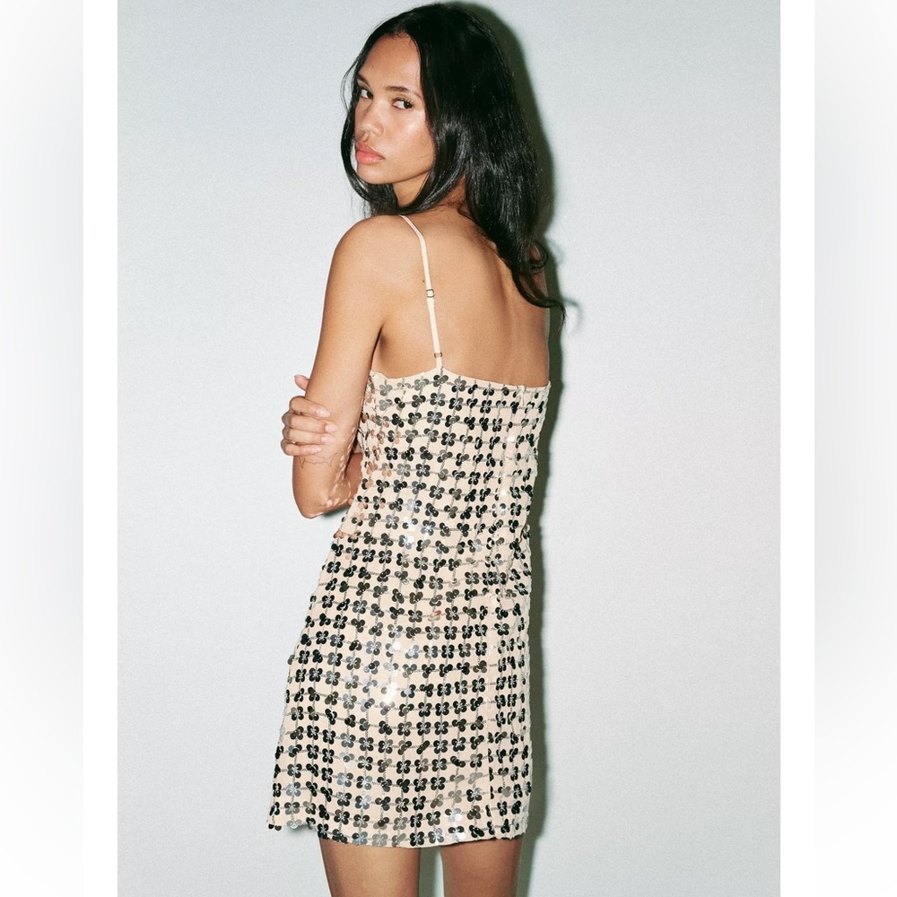 Zara Sequin Mini Dress - Picture 9 of 12